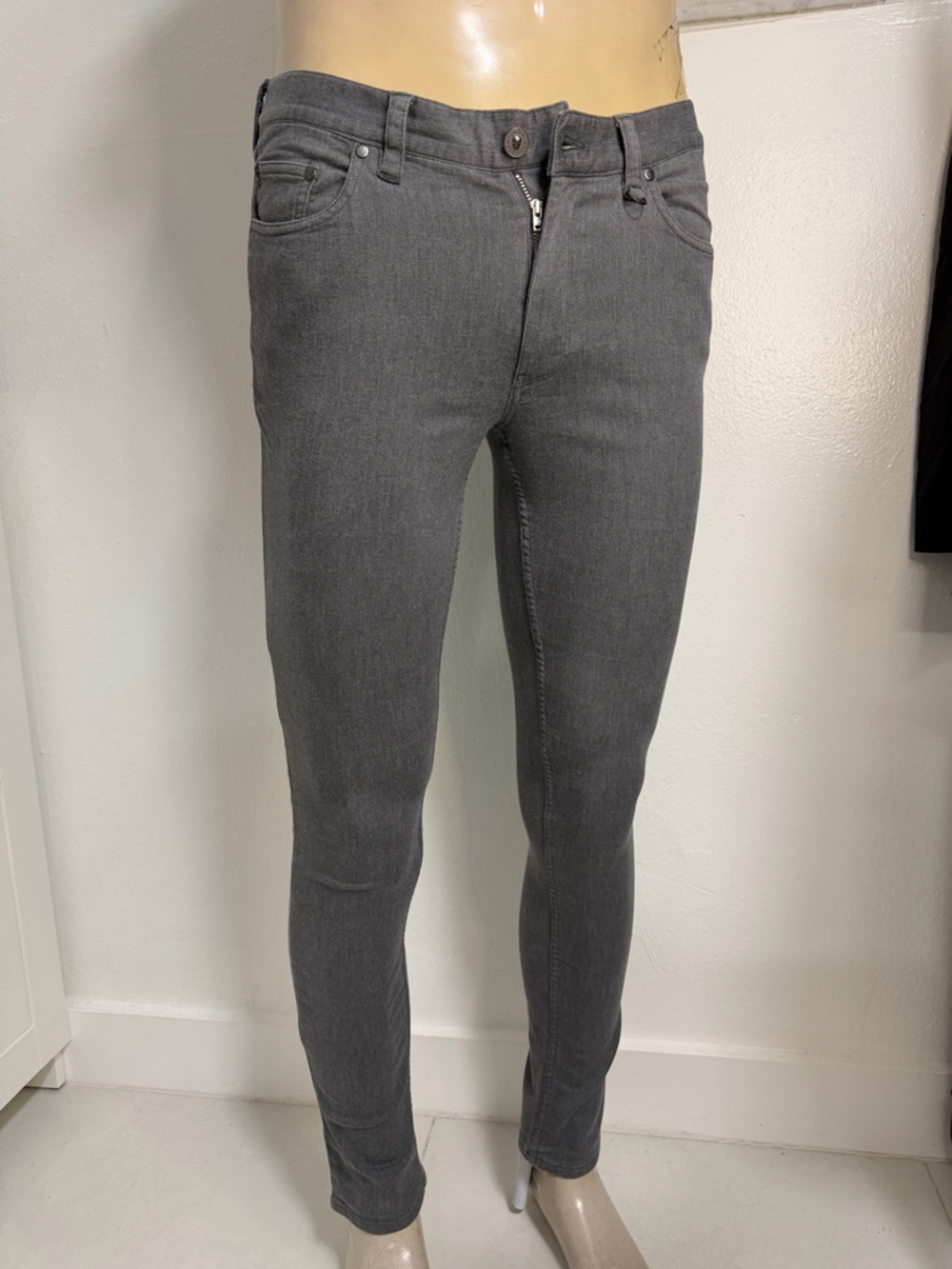 Men's Slim Fit Gray Jeans